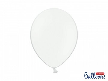 Balony Strong 30 cm, Pastel Pure White, 10 szt