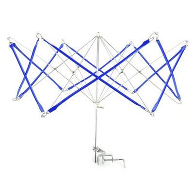 Niebieski żelazny kształt parasola Knitting