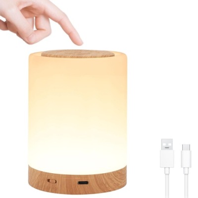 BEZPRZEWODOWA LAMPKA NOCNA DOTYKOWA LED KOLOROWA DO SYPIALNI POKOJU DZIECKA