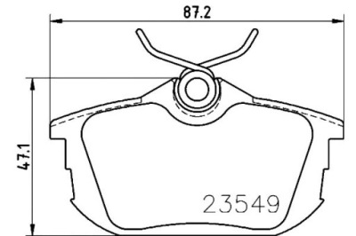 Hella гальмівні колодки гальмівні mitsubishi carisma 1.8 msx фото №1