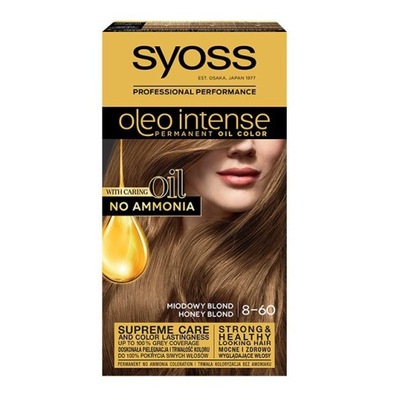 Syoss Oleo Intense farba do włosów trwale koloryzująca z olejkami 8-60