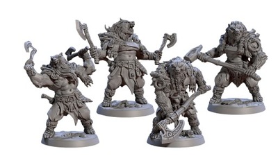 Berserker Skinchangers Armed - x1 RPG DnD D&D Pathfinder