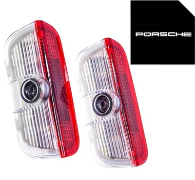 PORSCHE DIODO LUMINOSO LED LOGOTIPO PROJECTOR HD+ PREMIUM CAYENNE MACAN 911 991 BOXSTER 718  