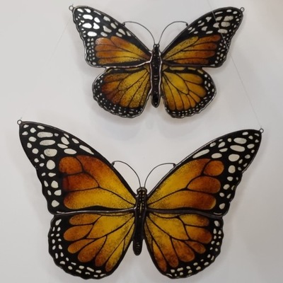 Witrażowy motyl | MOTYL MONARCHA