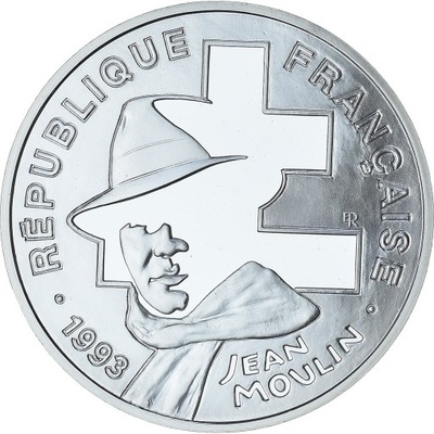 Francja, Jean Moulin, 100 Francs, 1993, Paris, Pro