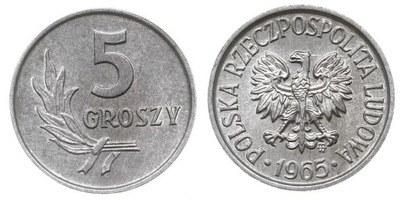 5 groszy (1965) - Obiegowe