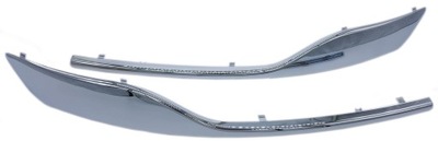 Накладки хромовані бампера renault laguna iii lift фото №1