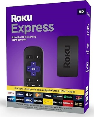 Odtwarzacz ROKU EXPRESS Odtwarzacz multimediów strumieniowych HD