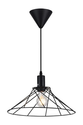 Lampa sufitowa wisząca TILIA, E27, czarna, GTV