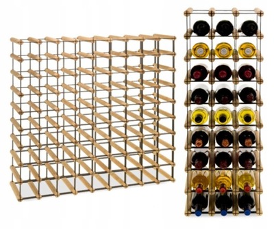 Regał na wino STOJAK modułowy RW-8-9X9-81 butelek