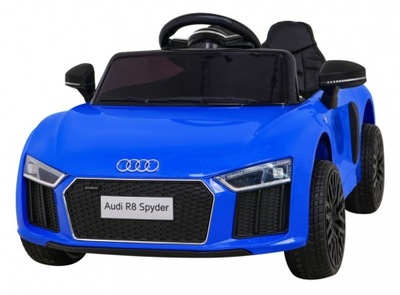 Audi R8 na akumulator dla dzieci Niebieski Pilot EVA Wolny Start MP3