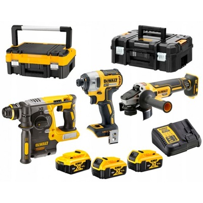 DEWALT ZESTAW COMBO DCK305P3T (DCH273 DCG405 DCF887 3xDCB184 DCB115)