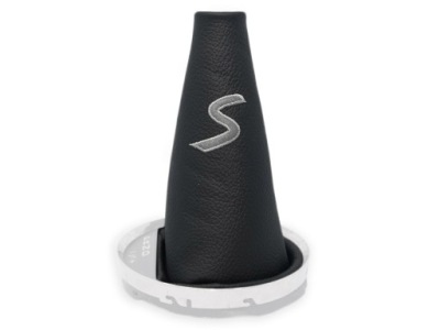 Mini cooper s r56 автоматична коробка передач чохол перемикання передач шкіра вишивка s szary фото №1