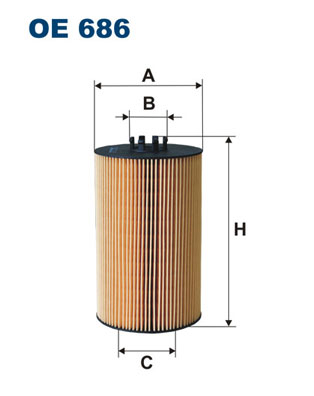 FILTRO ACEITES FILTRON OE 686 OE686  