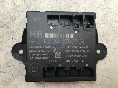 Mercedes w204 модуль блок керування двері правий задня фото №1