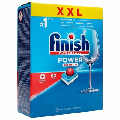 FINISH POWERBALL Power Essential REGULAR Tabletki do zmywarek 80szt