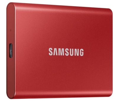 Dysk zewnętrzny SSD Samsung Portable T7 1TB SSD Czerwony 1TB