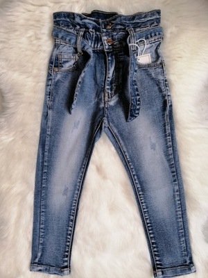 Jeansy dziewczęce 158 spodnie jeans dżins rurki