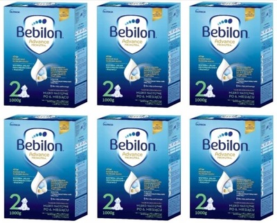 6x BEBILON 2 Pronutra Advance MLEKO następne 1000g