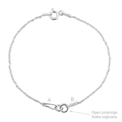 Baza do bransoletki srebro 925 s-bracelet 1-20 CM