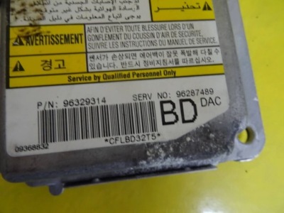 Модуль датчик подушка безпеки daewoo nubira 96329314 nr699 фото №1