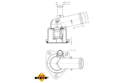NRF TERMOSTATO LÍQUIDO REFRIGERANTE LEXUS CT TOYOTA AURIS C-HR COROLLA  