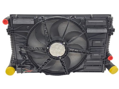 Комплект радиатор вентилятор skoda superb 3 3v3 3v5 фото №1