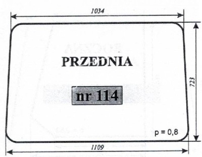 СТЕКЛО ПЕРЕД MF MF NR.114 MOTOGENERIC