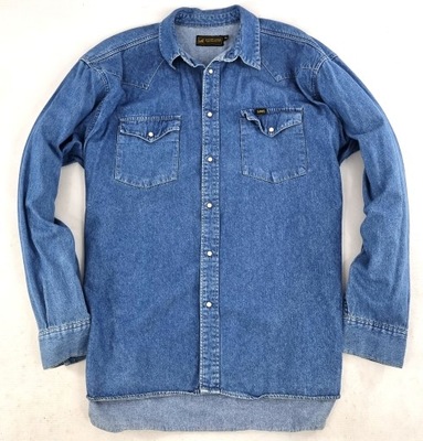 Lee Niebieska Dżinsowa Koszula XL