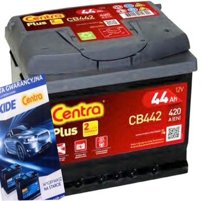 АКУМУЛЯТОР CENTRA PLUS CB442 44AH 420A P+ PLUS