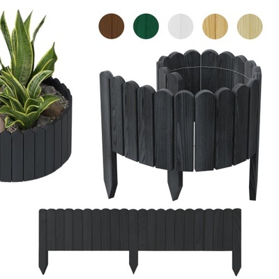 be4nature PALISADA OGRODOWA obrzeże ogrodowe 100 x 40 cm Szary (Rollborder)