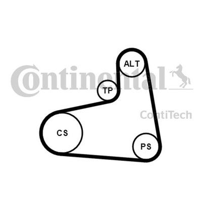 CONTITECH КОМПЛЕКТ РЕМНЯ WIELOROWK. VW 1,9TDI/SDI