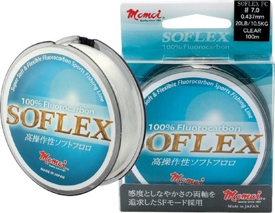 Fluorocarbon MOMOI Soflex FC 50 m 0.117 mm/1.2 kg clear