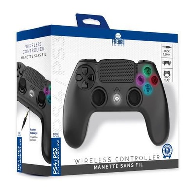 WIRELESS CONTROLLER FOR PS4 WITH 3,5MM JACK SLOT - LED - BLACK