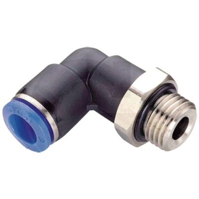 СОЕДИНИТЕЛЬ ГОФРА KĄTOWE WKRĘCANE 8MM G1/4 B-WE ПЛАСТИК 17