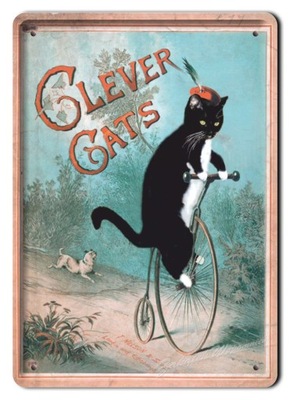 CATS KOT METALOWY SZYLD PLAKAT VINTAGE #01996