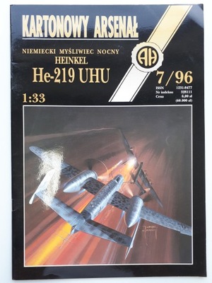 KARTONOWY ARSENAŁ 7/96 Samolot HEINKEL HE - 219 UHU