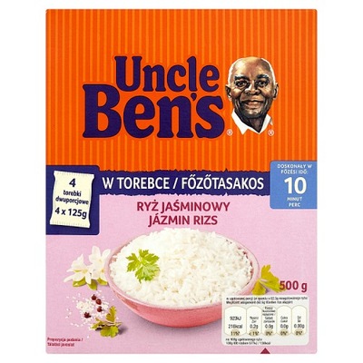 UNCLE BEN'S Ryż jaśminowy uprawiany w Tajlandii. P