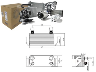 Радіатор оливи land rover discovery iv range rover sport i 5.0 фото №1