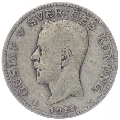 1 Korona - Król Gustaw V - Szwecja - 1912 rok