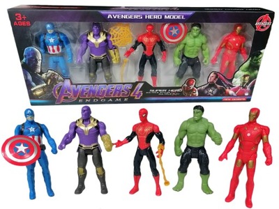 SPIDERMAN HULK IRON MAN KAPITAN THANOS AVENGERS