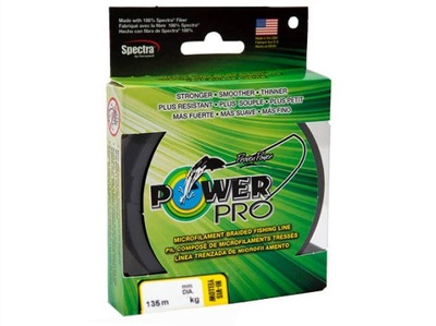 PowerPro Plecionka 0.23mm 15kg 135m Hi-Vis Yellow