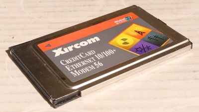 Karta PCMCIA XIRCOM CreditCard Ethernet 10/100+ Modem 56 CEM56-100