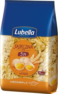 LUBELLA Makaron 5 jajeczny wstążki 400g