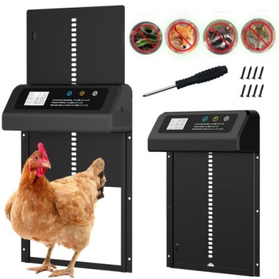 AUTOMATYCZNE DRZWI DO KURNIKA OTWIERANIE DRZWI Z TIMEREM PRZYTRZAŚNIĘCIA