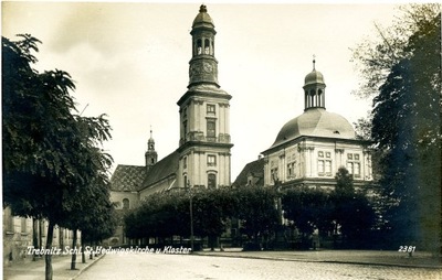 TRZEBNICA. Kościół-ca. 1930 Trebnitz FOTOPOCZTÓWKA