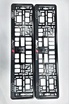 CUADRO PARA TABLICE REJESTRACYJNA 3D AUDI S-LINE  