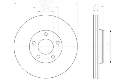 ДИСКИ ТОРМОЗНЫЕ ТОРМОЗНЫЕ HELLA PAGID 8E0615301A 8E0615301C