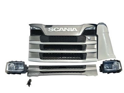 Scania s ntg решітка радіатора капот лавка вітровик облицювання фара лампа led kpl admar фото №1