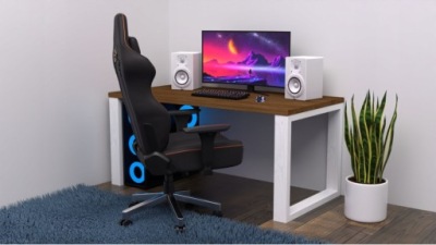 Biurko Gamingowe dla graczy Loft LEFKAS 90X110